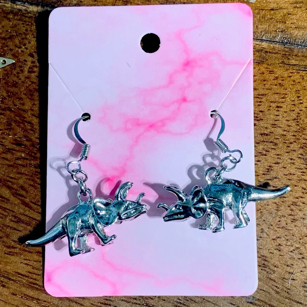 Handmade Dino earrings